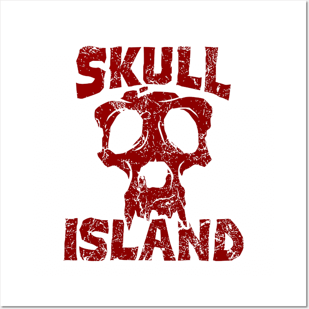 Skull Island Grunge Logo Wall Art by Vault Emporium